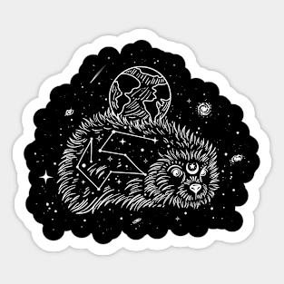 Earth Watcher - Space Hedgehog Sticker